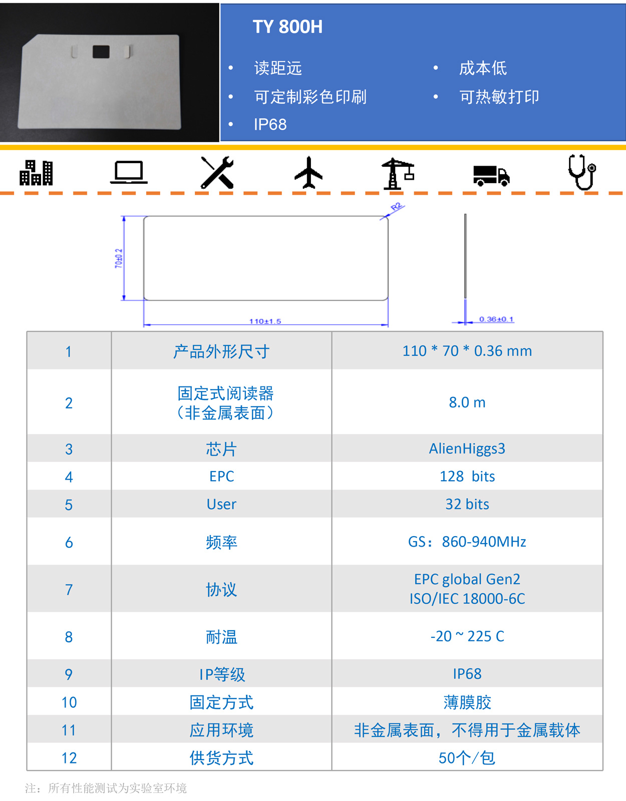 耐高温独立标签